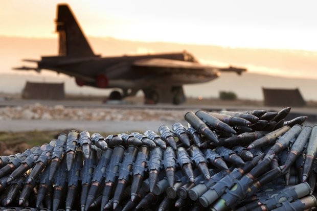 Syria và Trung Đông đã trở thành nơi thử các loại vũ khí của các siêu cường, hình minh họa: Press Telegram.