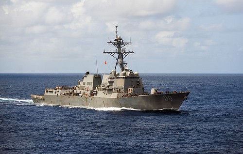 Tàu chiến Hải quân Mỹ USS Chafee, ảnh: Navy Mil.