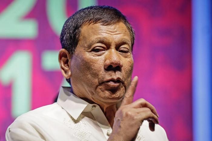 Tổng thống Philippines Rodrigo Duterte, ảnh: Mark R. Cristino/European Pressphoto Agency.