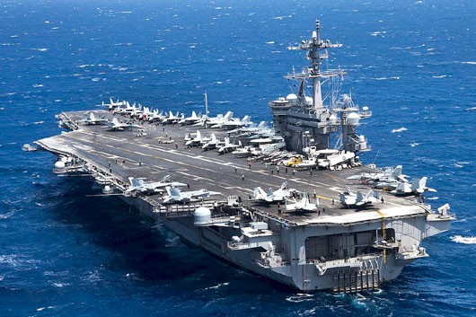Tàu sân bay USS Carl Vinson, ảnh: worldtribune.com.