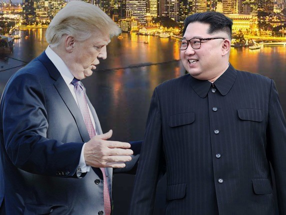Nhà lãnh đạo Triều Tiên Kim Jong-un và Tổng thống Mỹ Donald Trump sẽ gặp nhau tại Singapore ngày 12/6, ảnh minh họa: Đa Chiều.