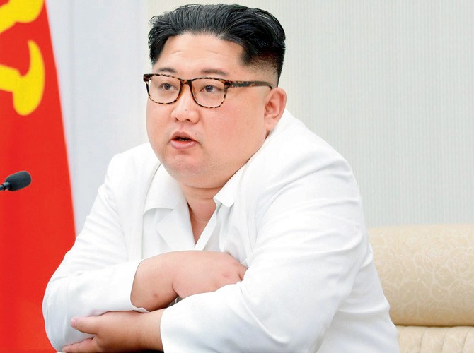 Nhà lãnh đạo Triều Tiên Kim Jong-un, ảnh: AP.