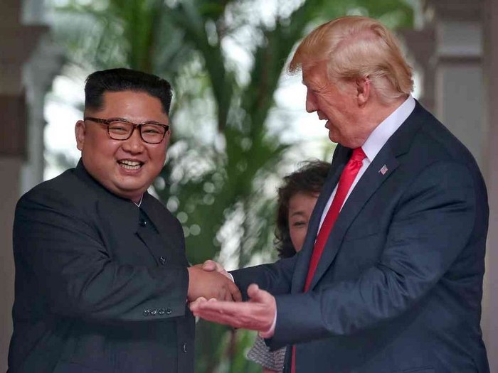 Nhà lãnh đạo Triều Tiên Kim Jong-un rất tự tin và đĩnh đạc trong cuộc gặp thượng đỉnh với Tổng thống Hoa Kỳ Donald Trump, ảnh: The Star, Kenya.