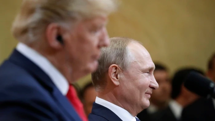 Tổng thống Hoa Kỳ Donald Trump và Tổng thống Nga Vladimir Putin tại Helsinki, Phần Lan, ảnh: CBC.