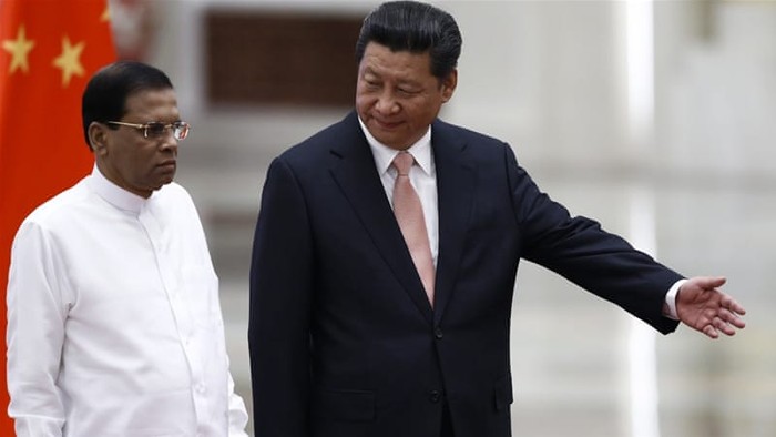 Chủ tịch Trung Quốc Tập Cận Bình và Tổng thống Sri Lanka, Maithripala Sirisena, ảnh: Al Jazeera.