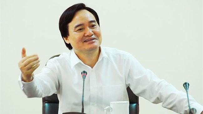 Bộ trưởng Bộ Giáo dục và Đào tạo Phùng Xuân Nhạ, ảnh: Báo Sài Gòn Giải phóng Online.