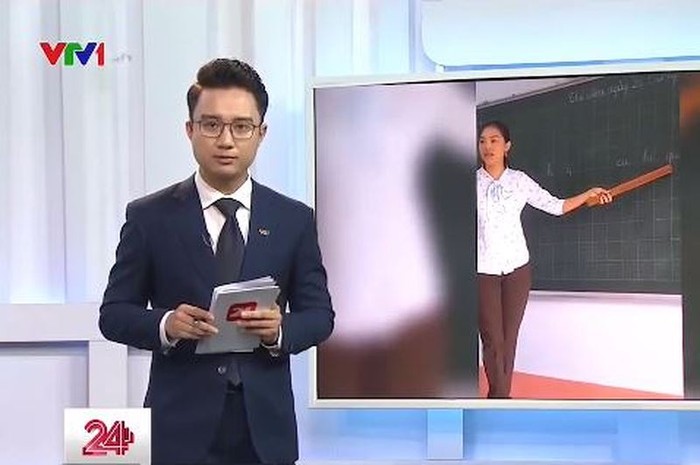 Ảnh chụp màn hình phóng sự của Chuyển động 24h, VTV.vn về sự kiện &quot;cách đánh vần lạ&quot;.