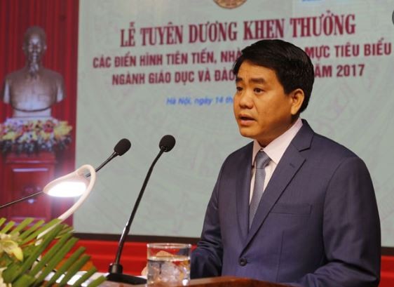 Chủ tịch Ủy ban nhân dân thành phố Hà Nội Nguyễn Đức Chung, ảnh: Thanh Hải / Báo Kinh tế &amp; Đô thị.