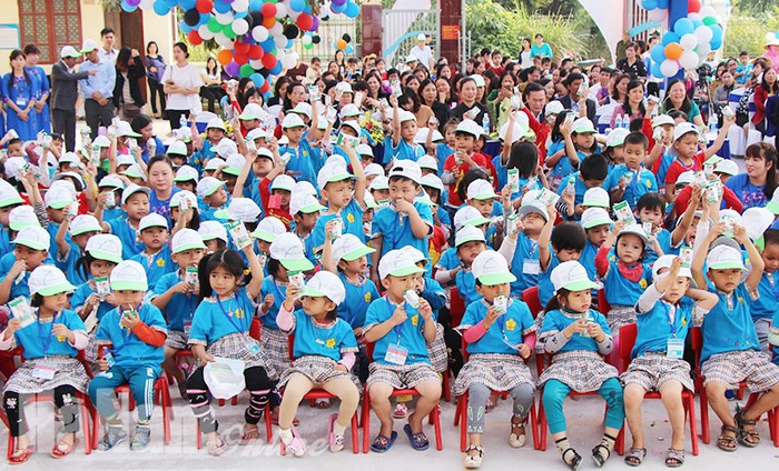 Hà Nam cũng đang sử dụng sản phẩm không đúng theo quy định của Thủ tướng Chính phủ và Bộ Y tế cho Chương trình Sữa học đường. Ảnh: baohanam.com.vn.