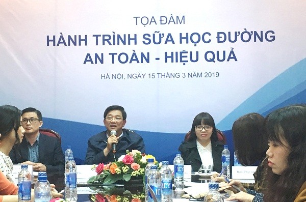 Phó giám đốc Sở Giáo dục và Đào tạo Hà Nội Phạm Xuân Tiến trong cuộc tọa đàm ngày 15/3/2019, ảnh: Báo Kinh tế và Đô thị.