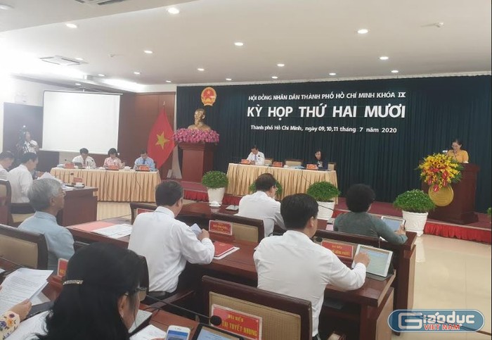 Kỳ họp thứ 20 Hội đồng nhân dân thành phố Hồ Chí Minh khóa IX, ảnh: PL.