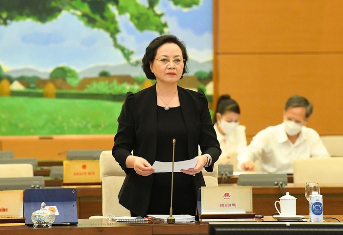 Bộ trưởng Bộ Nội vụ Phạm Thị Thanh Trà, ảnh: Quochoi.vn.