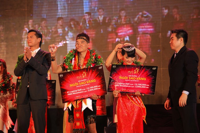 Vượt qua 30 thí sinh dự thi, giải Ngôi Sao Vàng đã thuộc về Nguyễn Bảo Khánh (SBD 4) – giải nam và Nguyễn Ngọc Lan (16) – giải nữ