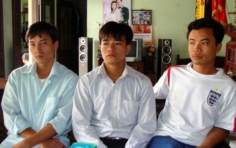 Ba chàng trai Tình, Lợi, Kiên (Ảnh: VTC News)