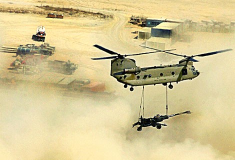Mỹ đang sử dụng CH-47F Chinook tại Afghanistan.