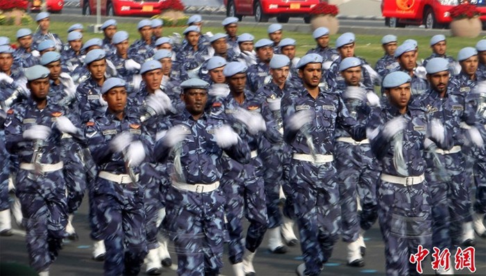 Binh lính Qatar tham gia lễ duyệt binh