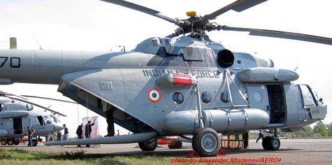 Hai trực thăng Mi-17V-5 sản xuất cho Không quân Ấn Độ. Hợp đồng cung cấp 80 máy bay trực thăng trị giá 1,354 tỷ USD này đã được ký kết giữa Ấn Độ và Nga năm 2008. Trong nhiều năm qua, lực lượng Không quân Ấn Độ đã được sử dụng trực thăng Mil Mi-17 của Nga, là loại hoạt động trong điều kiện địa hình đồi núi gồ ghề ở các bang Ladakh, Arunachal Pradesh và Himachal Pradesh.