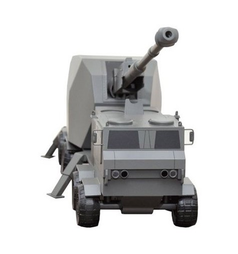 Hình ảnh mô phỏng bích kích pháo tự động 155 mm/52 mới của công ty Singapore STK.
