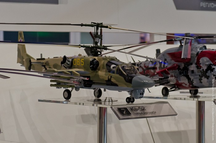 Trực thăng tấn công “cá sấu” Ka-52 của Nga.