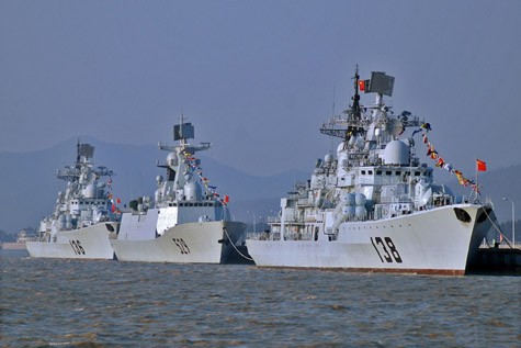 Những tàu hộ tống tên lửa hiện đại của hải quân Trung Quốc