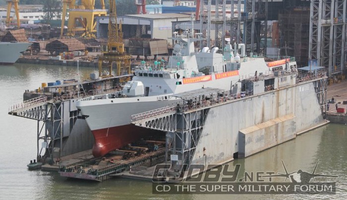 Hộ vệ hạm Type-056 mang tên Huệ Châu (số hiệu thân tàu 596) được hạ thủy hôm mồng 3 tháng 6 là chiếc thứ hai trong số 4 chiếc Type-056 đang được chế tạo.