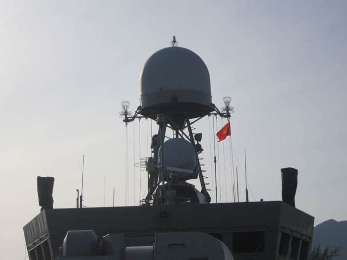 Cận cảnh hệ thống radar của tàu tên lửa cao tốc BPS-500.