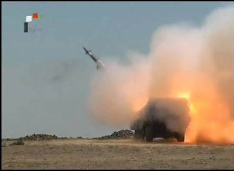 Tổ hợp tên lửa phòng không Pechora-2M của Syria.