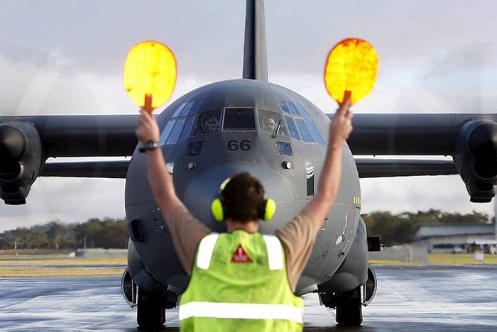 Vận tải cơ C-130 của Không quân Hoàng gia Australia.
