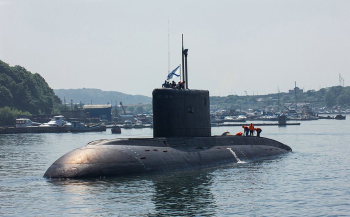 Các tàu ngầm của Hạm đội Thái Bình Dương Nga cũng tham gia cuộc diễn tập lần này.