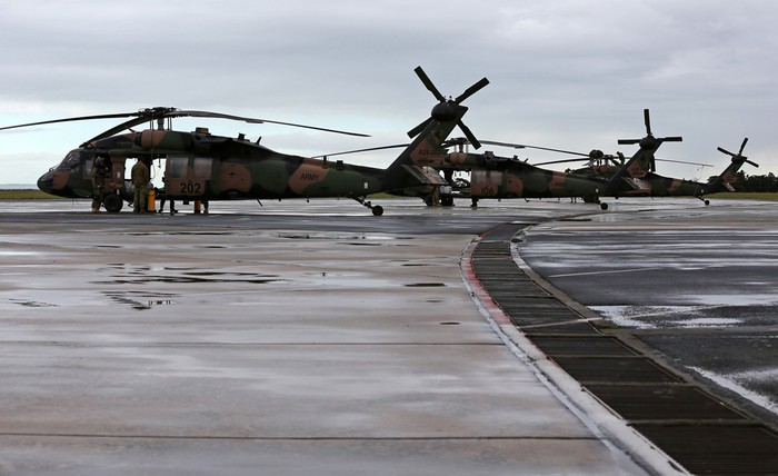 Trực thăng Black Hawk trong cuộc diễn tập hàng hải chống khủng bố tại tiểu bang Victoria.