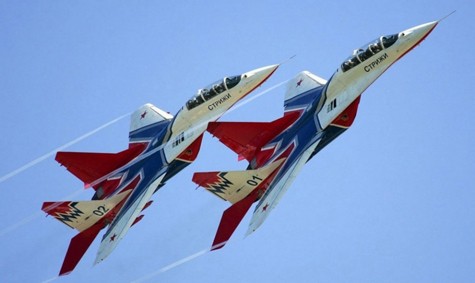 Các máy bay MiG-29 thuộc phi đội Strizhi.