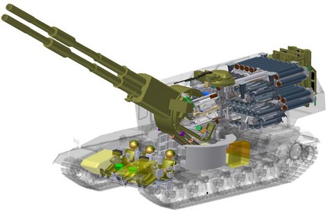 Mẫu thiết kế của pháo đôi Koalitsiya-SV.