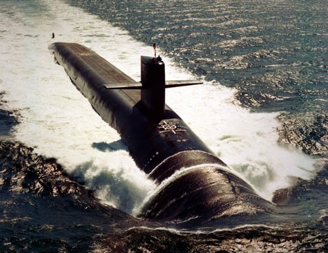 Tàu ngầm hạt nhân chiến lược Ohio của hải quân Mỹ.