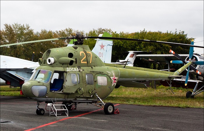 Trực thăng duy nhất của bảo tàng Mi-2.