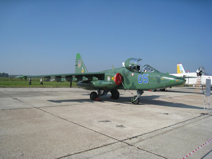 Oanh tạc cơ Su-25 của Không quân Ukraina.