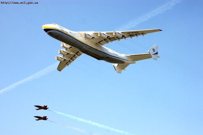 An-225 trình diễn trên không.