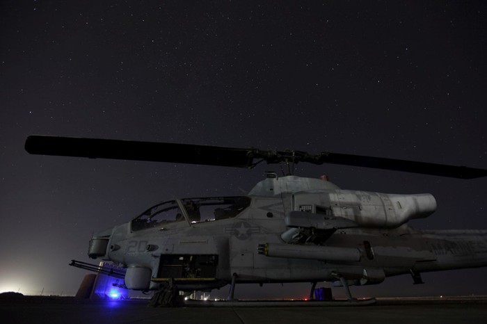 Trực thăng UH-1Y Venom thuộc Phi đội máy bay trực thăng 469, Thủy quân Lục chiến Hoa Kỳ tại tỉnh Helmand, Afghanistan ngày 4/10.