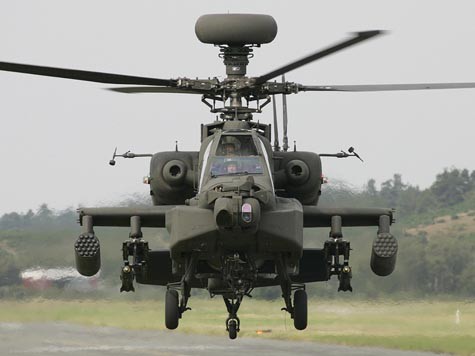 Trực thăng tấn công Apache của Mỹ.