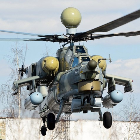 Thợ săn đêm Mi-28N của Nga.