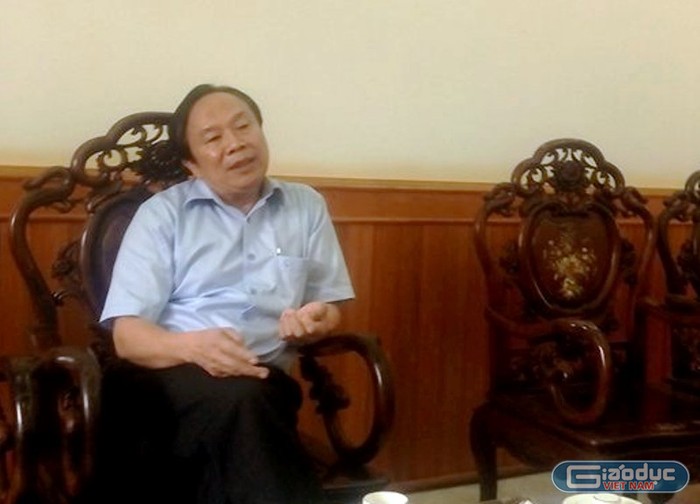 Ông Đặng Phương Bắc, Giám đốc Sở Giáo dục và Đào tạo tỉnh TháI Bình trong buổi làm việc với PV (Ảnh MC)
