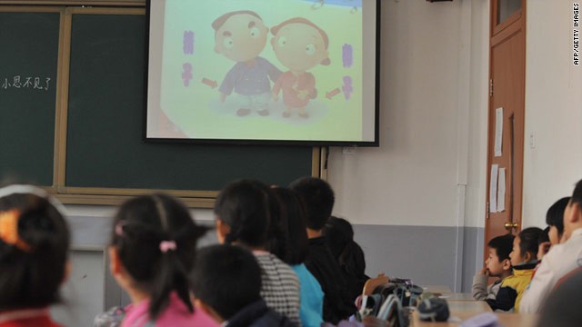 Học sinh tiểu học ở Bắc Kinh trong một giờ giáo dục giới tính