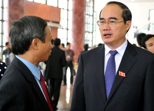 Phó thủ tướng Nguyễn Thiện Nhân cho biết Chính phủ không chủ trương phân biệt bằng cấp. Ảnh: Hoàng Hà.