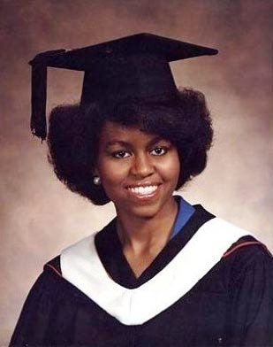 Michelle Obama: học chuyên ngành Mỹ - Phi và Xã hội học ở Đại học Princeton. Bà Obama từng viết: "Những trải nghiệm ở Đại học Princeton đã giúp tôi có nhiều hiểu biết hơn về những người da màu của tôi hơn bao giờ hết".