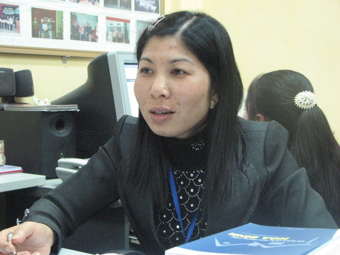Chị Nguyễn Thị Thắm Chủ tịch Hội Liên hiệp phụ nữ phường Hùng Vương