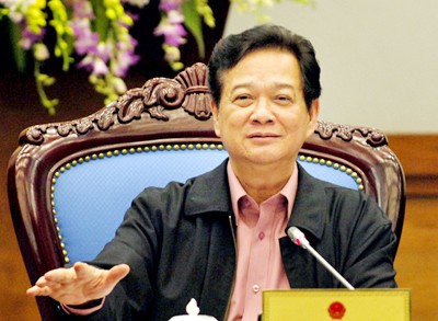 Thủ tướng Nguyễn Tấn Dũng phát biểu kết luận cuộc họp. Ảnh: Chinhphu.vn