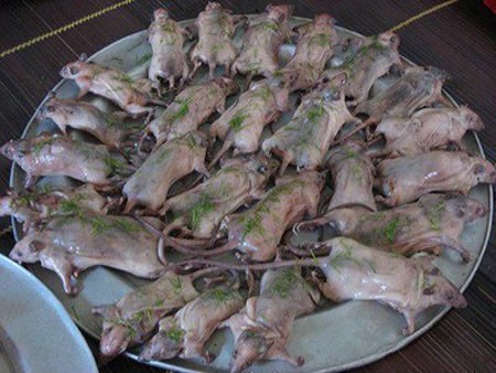 Thịt chuột nguyên con hấp lá chanh - món ăn chỉ có ở Việt Nam.