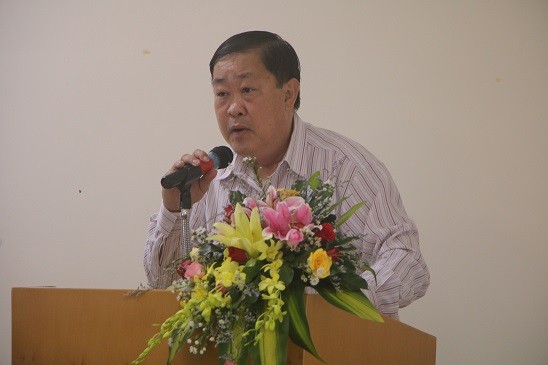 Phó giáo sư Hà Thanh Toàn - Hiệu trưởng trường Đại học Cần Thơ phát biểu khai mạc buổi hội thảo.