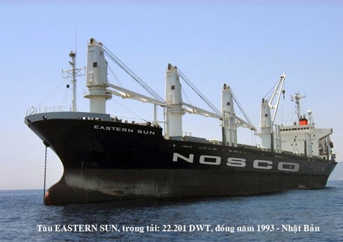 Tàu Eastern Sun trọng tải hơn 22.000 tấn. Ảnh: Nosco.