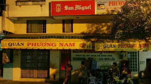 Quán Phương Nam - nơi xảy ra hỗn chiến - Ảnh: Đại Việt