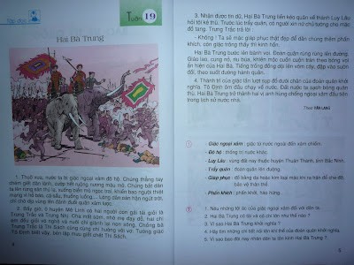 Nội dung câu chuyện về Hai Bà Trưng đánh giặc trong sách Tiếng Việt lớp 3